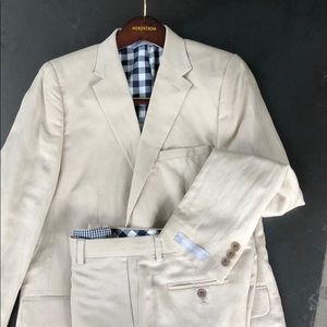 Nordstrom w:tags natural linen suit jacket/pants.